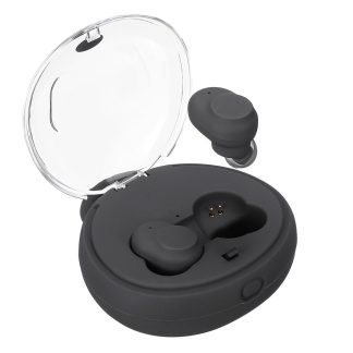 V18 Mini Bande Dessinee bluetooth 5.0 ecouteur Stereo Casque Avec TWS Cas De Charge pour IOS Android Telephones - rouge