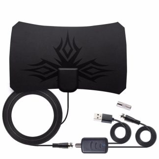 Antenne TV numerique Antena 980 Miles avec recepteur 4K UHD DVB-T2 amplifie Antenne TV de diffusion de canal local Isdb-tb