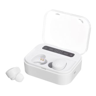 TWS Sans Fil Bluetooth 5.0 ecouteur LED Affichage 2200 mAh Banque De Puissance IPX7 etanche Appel bilateral Casque