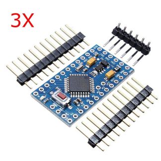 3pcs ATMEGA328 328p 5V 16MHz Compatible Nano Taille Module PCB Board
