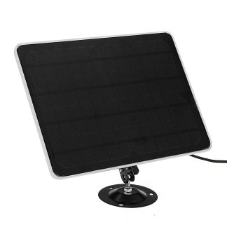 Panneau solaire etanche 20W avec ceble de charge d'alimentation 3M support reglable pour applique murale solaire