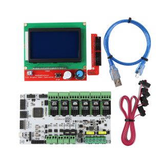 RUMBA Mainboard 32Bit 3D Printer Mainboard with 12864 LCD Display