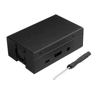 Nouveau boetier en aluminium avec ventilateur de refroidissement pour Raspberry Pi 3/2/B+
