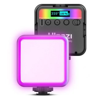 Ulanzi VL49 RGB polychrome LED lumiere video 2500K-9000K 800LUX Mini lumiere de remplissage magnetique etendre 3 port de type c de chaussure froide 2000mAh