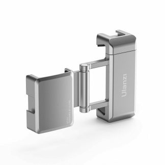 Ulanzi ST-24 2 en 1 pour DJI OSMO Pocket 1 2 et clip de support de montage pliable pour telephone portable avec chaussure froide pour Microphone trepied LED lumiere