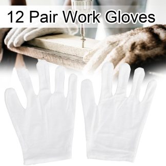 12 paires de gants de travail antiderapants Etiquette Gants de refroidissement Atelier Labor White