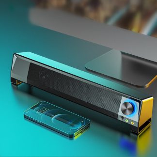 Sada V-199 barre de son bluetooth barre de television ordinateur 2.1 canaux caisson de basses AUX filaire sans fil bluetooth PC systeme de cinema maison haut-parleurs avec micro - version standard