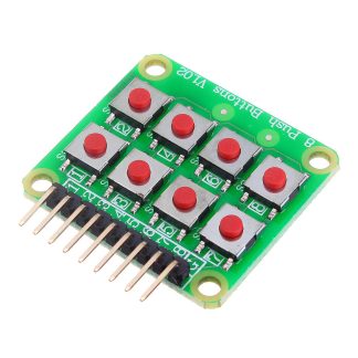 10pcs Micro Switch 2x4 Matrix Keyboard 8 Bit Keyboard Module d'extension de clavier externe Geekcreit for Arduino - produits qui fonctionnent avec les cartes officielles Arduino