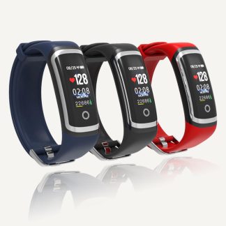 Bakeey M4 Moniteur de frequence cardiaque 24h 0,96 pouces Affichage couleur podometre Calcul de la chaleur Montre intelligente - Noir