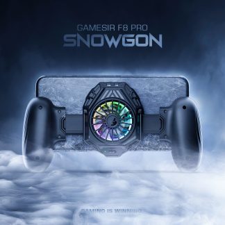 Gamesir F8 Pro Snowgon Game Controller Refroidissement Gamepad RGB Light Phone Holder Stand Cooling Grip Fan pour IOS Android System Mobile Phone
