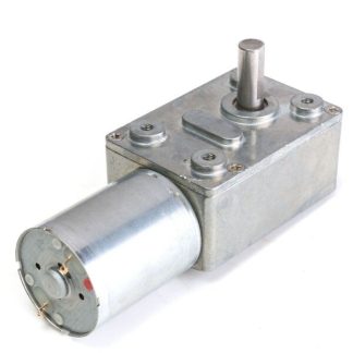 GW370 Moteur e courant continu e engrenage e vis sans fin en metal 12V DC 25RPM e couple eleve