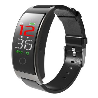KALOAD CK11C Couleur ecran Podometre Frequence cardiaque Pression arterielle IP67 Bracelet Smart etanche - Gris