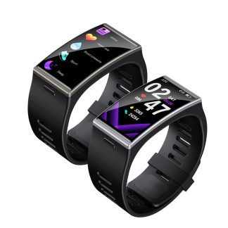 Bakeey DM12 1.91 pouces grand ecran tactile complet BT5.0 moniteur de pression arterielle de frequence cardiaque podometre IP68 etanche 300mAh montre intelligente LongStandby - 002