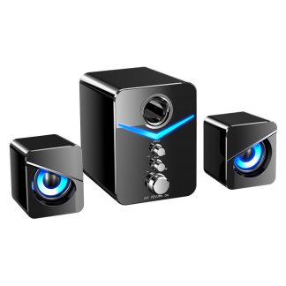 Ordinateur Bluetooth 5.0 Haut-parleur USB Telephone portable Haut-parleur Subwoofer - Noir la norme