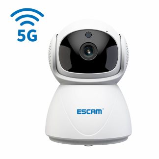 ESCAM PT201 1080P 2.4G 5G WIFI camera IP PT suivi automatique stockage en nuage camera de vision nocturne intelligente voix bidirectionnelle - Prise UK