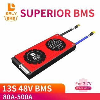 DALY 3.7V Li-ion 13S 48V 80A 100A 120A 150A 200A 500A 18650 PCM Batterie Carte de Protection BMS Swith Module Lithium equilibre Batterie - Port commun 80a