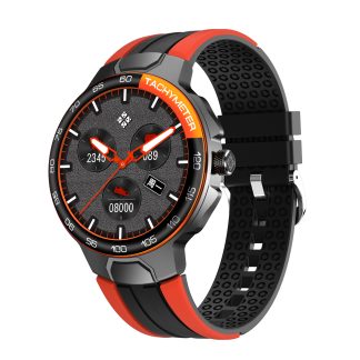 Bakeey E15 1,28 pouces IPS ecran tactile complet BT5.0 Mesure de l'oxygene de la pression arterielle de la frequence cardiaque 24 modes sportifs Montre intelligente etanche IP68 - Bleu