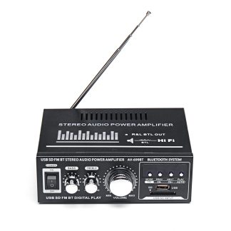 360w 110v / 12v amplificateur audio stereo bluetooth bluetooth maison de voiture USB SD MP3 US