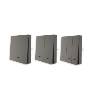 Interrupteur d'eclairage intelligent Moeshouse 1/2/3 Gang Tuya ZB pas de fil neutre pas de condensateur telecommande de vie intelligente fonctionne avec Alexa Google Home - 3 fois