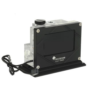 LSJ-ZNRB Version de bureau Intelligent systeme de refroidissement par eau moniteur temperature debit debit air pression pompe e eau PWM noir / argent - Noir