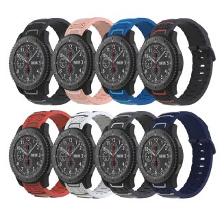 Montre en silicone Bakeey 22 mm Bande Soft Bracelet pour montre Samsung Gear S3 Frontier / Classic - NO.7