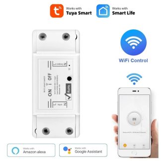 Commutateur sans fil Wifi intelligent KERUI Tuya LED commutateur de contrele d'application de vie intelligente avec l'assistant Alexa Google IFTTT