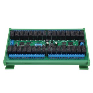 Module de relais Modbus RTU de la voie 24V 32 RS485 avec commande de la boete MODBUS RTU de rail DIN35