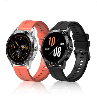 [Cadeau gratuit] Blackview X1 1,3 pouces Verre Trempe Plein ecran Tactile Moniteur de Frequence Cardiaque 24h 9 Modes Sportifs 5ATM Montre Intelligente etanche Profonde - Noir
