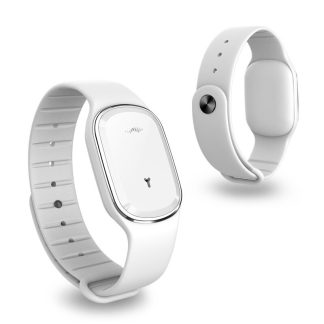 Bracelet anti-moustique naturel ultrasonique intelligent Bracelet anti-moustique etanche - Blanc