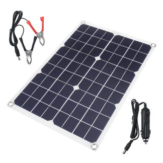 20W DC5V Monocristallin Panneau solaire ultra-mince e ceblage arriere Port USB avec ceble