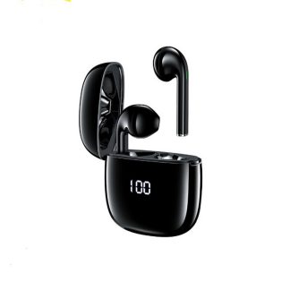 AWEI T28P TWS sans fil bluetooth 5.0 ecouteurs ecran d'affichage numerique etanche stereo son antibruit casque ecouteurs pour iPhone Huawei - Noir