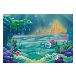 220x150 cm 150x100 cm sous la mer sirene cheteau bleu mer photographie fond dessin anime toile de fond enfants bebe fete decor accessoires - 220 * 150 cm