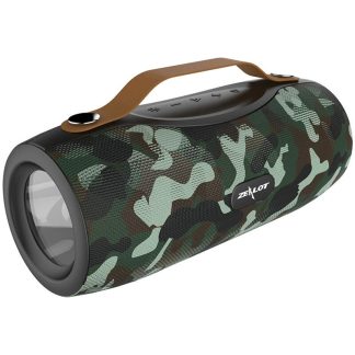 Zealot S29 haut-parleur bluetooth radio FM haut-parleur portable sans fil Boombox avec support de lampe de poche TWS TF AUX cle USB - Noir