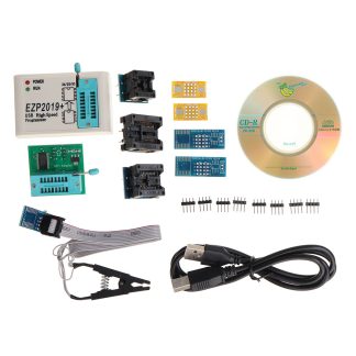 EZP2019 Prise en charge du programmeur USB SPI haute vitesse 24 25 93 EEPROM 25 Flash Puce BIOS + 7 adaptateurs