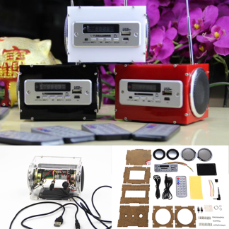WangDaTao YD-BT001 bricolage multifonction sans fil bluetooth Audio Kit electronique amplificateur Radio Kit de production Audio - Noir