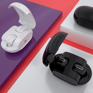 TWS bluetooth 5.0 ecouteurs affichage numerique IPX5 etanche sans fil Hifi casque stereo avec micro pour Huawei - Blanc