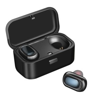 Bakeey L1 TWS HiFi bluetooth 5.0 ecouteurs In-Ear Sans fil Stereo Appel bilateral Stereo ecouteur Sport avec Boete de Recharge - Noir