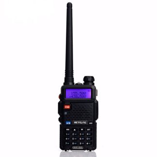 Retevis RT-5R talkie-walkie 5W double bande VHF / UHF jambon Radio bidirectionnelle CTCSS / DCS emetteur-recepteur Radio amateur Portable RU