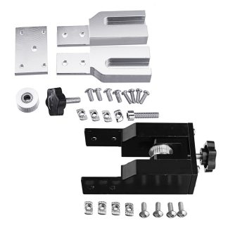 Kit de profil en aluminium pour tendeur de courroie synchrone e axe X noir / argent 2040 pour imprimantes 3D - Blanc