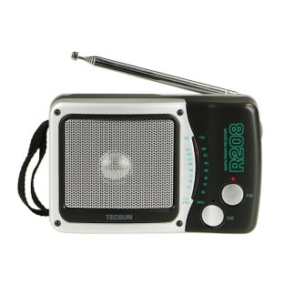 TECSUN R208 double Bande AM FM poche portable D-taille Batterie recepteur numerique haute sensibilite radio de bureau