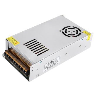 AC110V / 220V e DC12V 20A 250W avec alimentation e decoupage de ventilateur 200 * 110 * 50mm