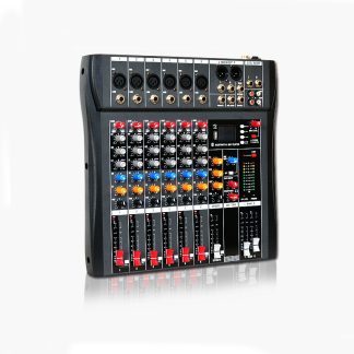 LEORY 6 canaux DJ contreleur de mixage Audio Console de mixage Bluetooth Console de mixage Portable USB amplificateur de mixage de son numerique avec affichage