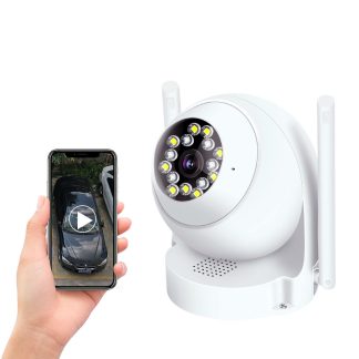 Bakeey CP10 camera e balle intelligente WIFI HD 1080P 355 e PT-Z Rotation infrarouge nuit camera IP ONVIF etanche pour maison intelligente - Prise americaine