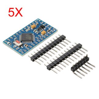 5 pieces Pro Mini module de carte de developpement ATMEGA328P 3.3V 8M medias interactifs