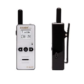 1500mAh Super Mini talkie-walkie UHF 400-470MHz Ultra mince resistant aux chutes Radio bidirectionnelle portable - Prise UE