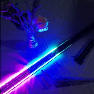 120 segments LED lumiere du spectre de la musique bricolage Kit electronique Kit de production d'indicateur de rythme de commande vocale e Double rangee 1000 * 50mm - pieces colorees