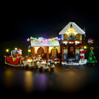 YEABRICKS bricolage LED Kit d'eclairage pour Lego 10245 serie de noel blocs de construction accessoires d'eclairage