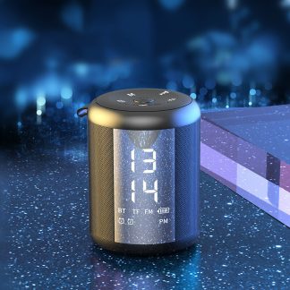 EARISE Z16 Double Reveil 9D Bass Stereo Bluetooth Haut-Parleur 20 Heures de Lecture TF FM AUX - Blanc