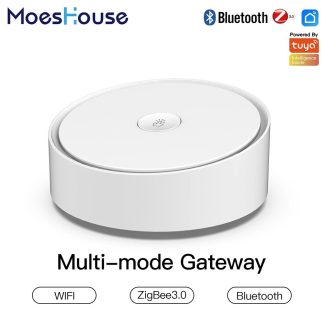 MoesHouse Tuya ZB WiFi multi-mode passerelle intelligente Bluetooth Mesh Hub fonctionne avec Smart Life App contrele vocal Alexa Google Home