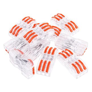 Borne de connexion rapide de connecteur de fil clair SPL-3 30pcs